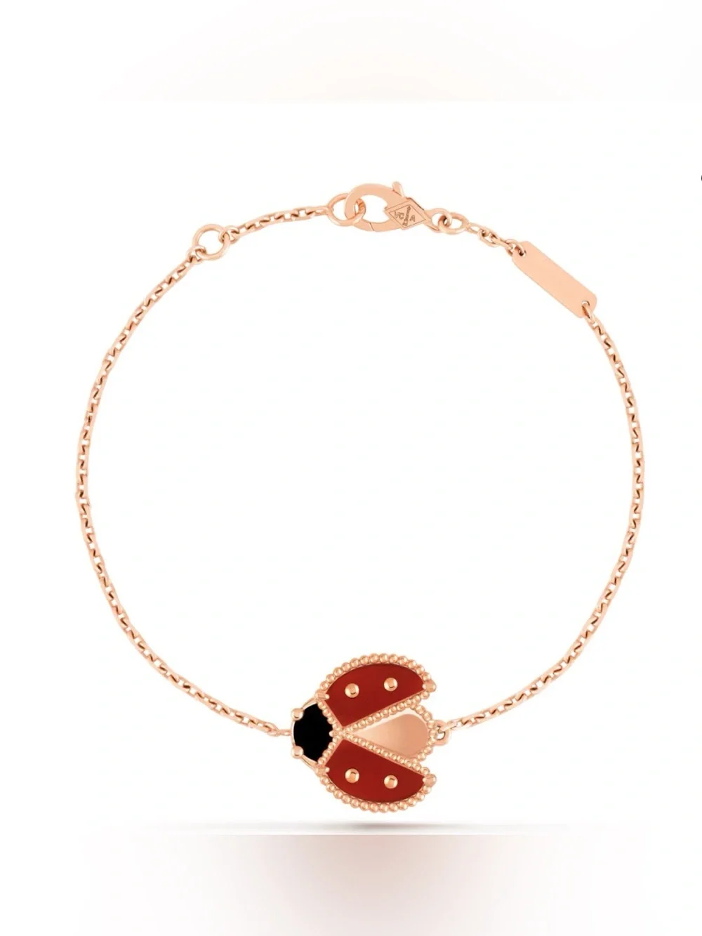 Lucky Spring bracelet, open wings ladybug